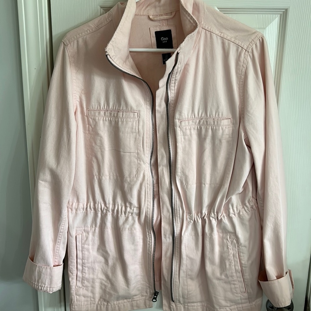 gap pink jacket size large